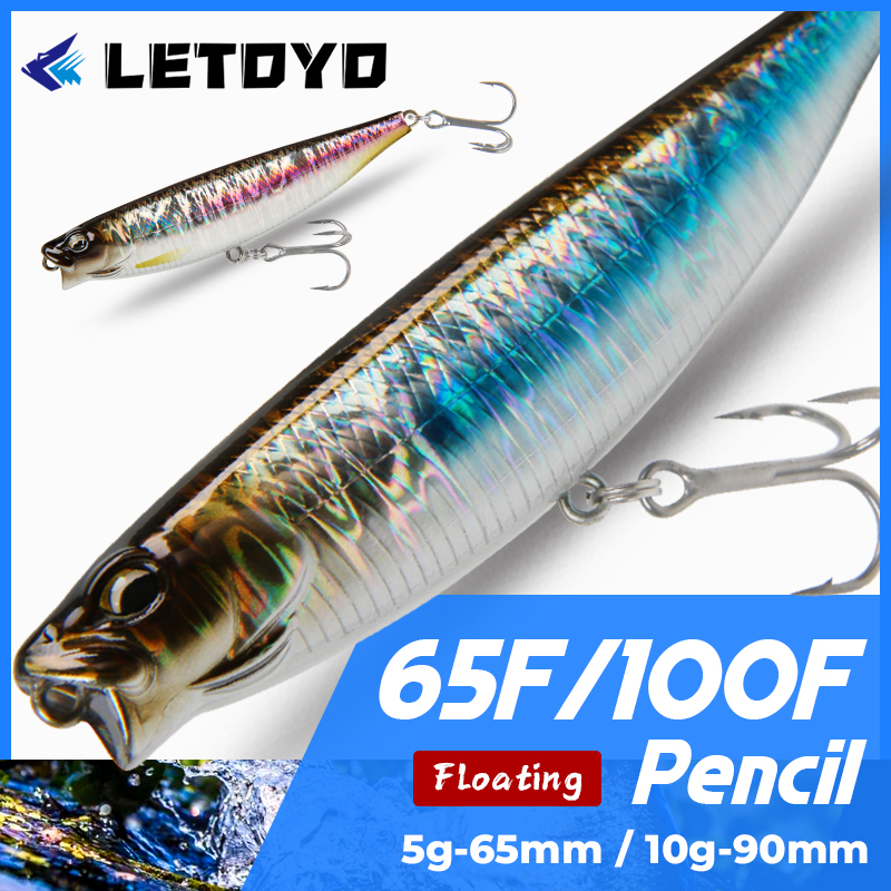 Fishing Lure Topwater - LETOYO 65Mm 5G/90Mm 10G Oppervlak Potlood