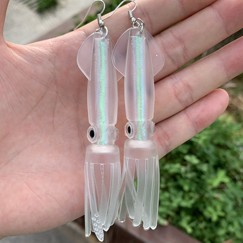 Fishing Lure Soft Plastic - Noctilucence/Kleur Buis Inktvis Zachte Lokken Vistuig