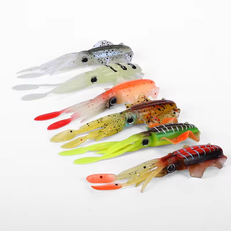 Fishing Lure Swimbait - WEIHE (5 stuks) 7cm/2g 10.5cm/7g Zachte