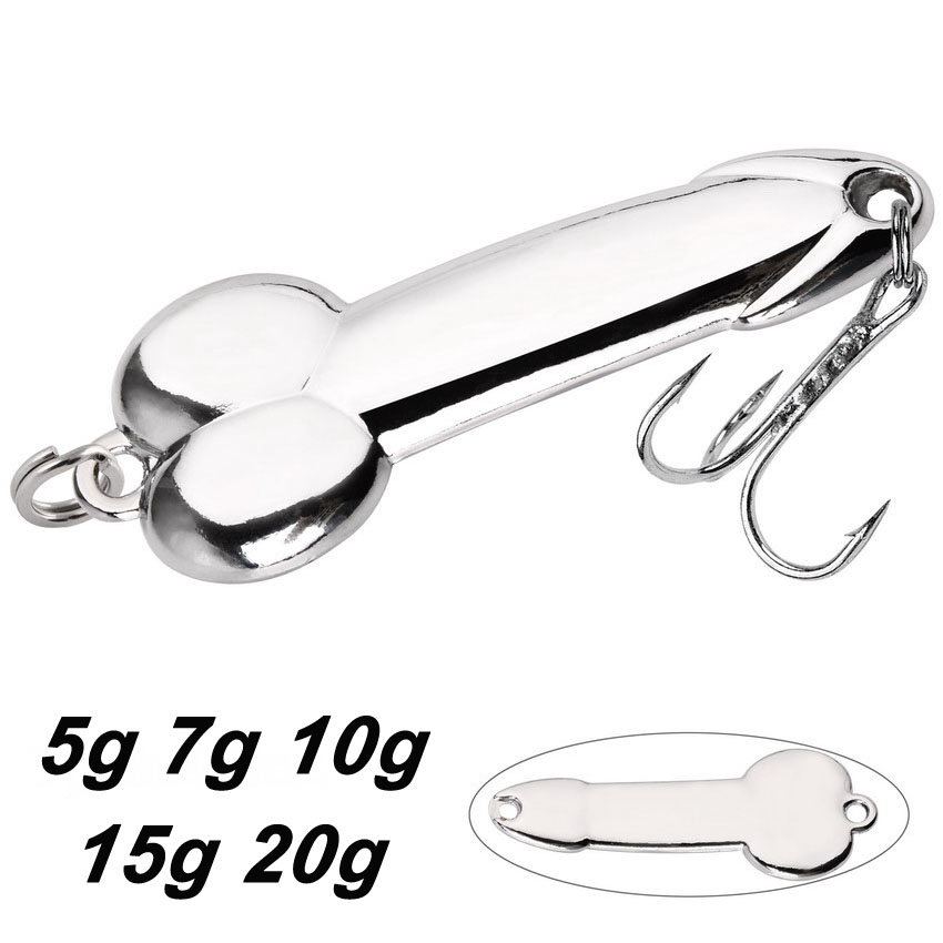 Fishing Lure Spinnerbait - Metalen Lepel Penis Vorm Visaas 5G