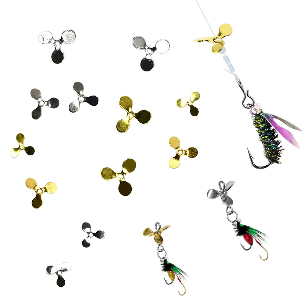 Fishing Lure Blade Bait - 200 Stuks 3-Blade Propeller Vissen Lokken
