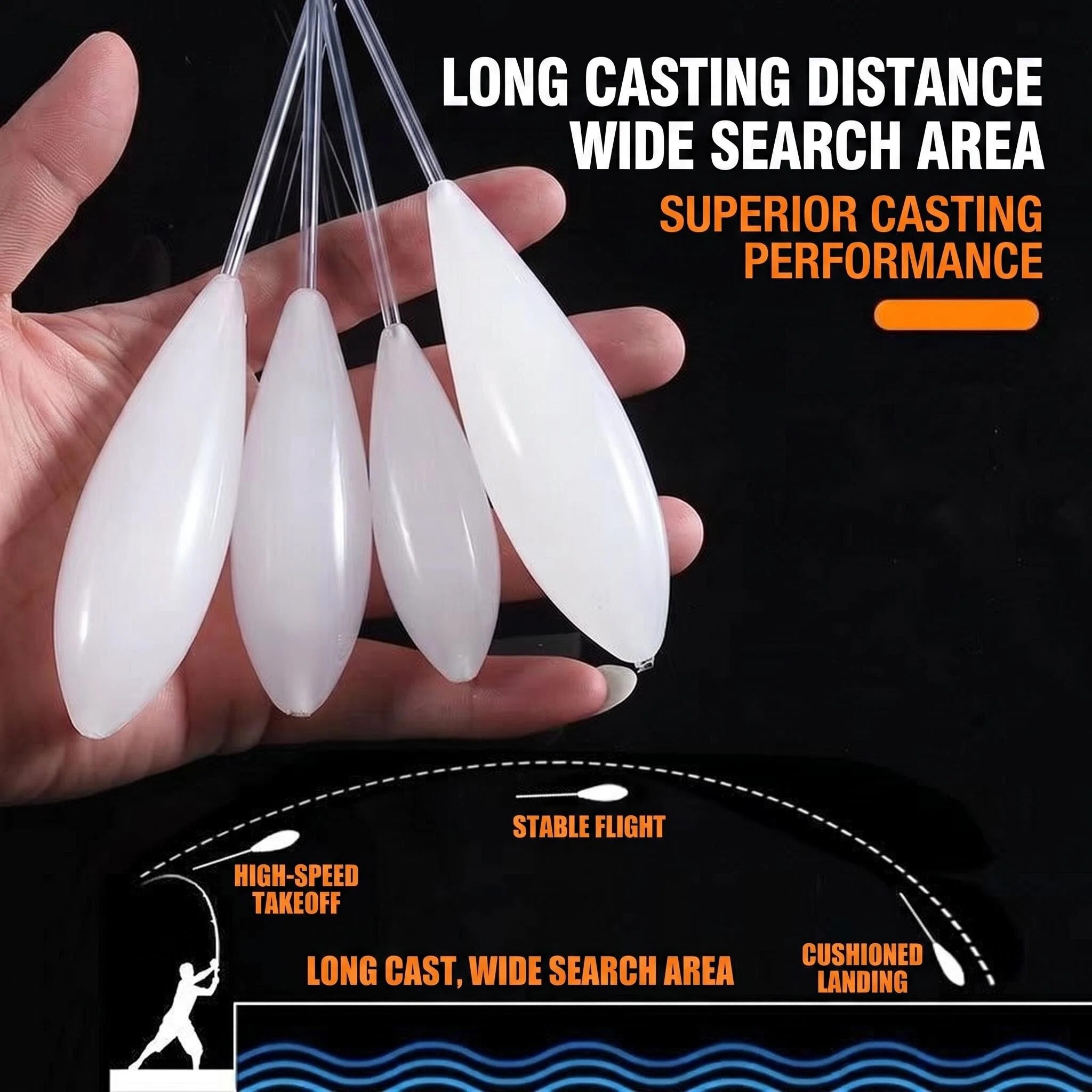 Fishing Lure Topwater - Visserijvlotter Opwaartse Bobber Langzaam Zinkende Hulp