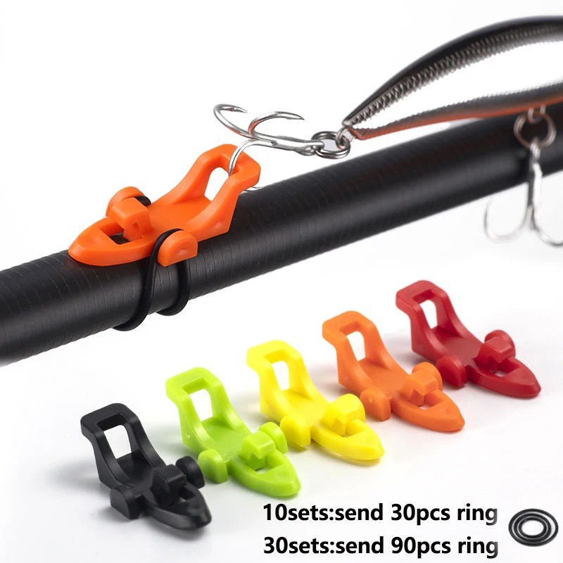 Fishing Lure Jig - 1-10 Stuks Hengel Pole Hook Keeper