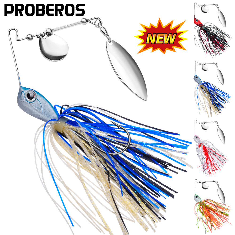 Fishing Lure Blade Bait - Proberos 10/14g Spinner Bait Vislok Chatter