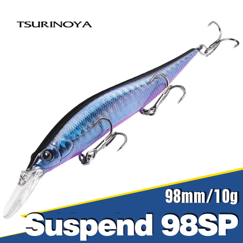 Fishing Lure Spinnerbait - TSURINOYA Suspend Minnow AURORA 98SP Vislokaas