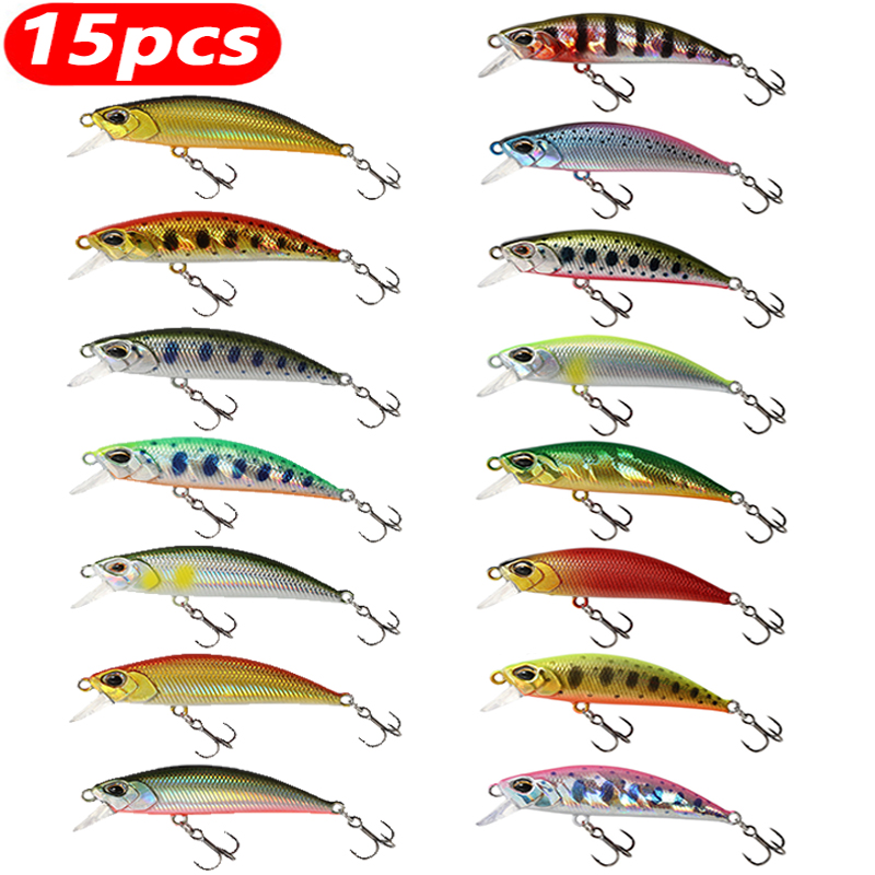 Fishing Lure Jerkbait - 15 Stuks Sinking Minnow Vissen Lokt