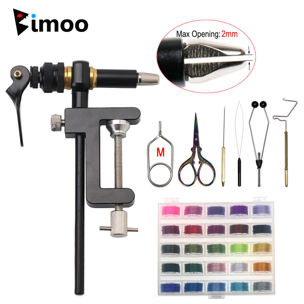 Fishing Lure Making Kit - Bimoo 360 ° Rotatie C-Klem Vliegbinden