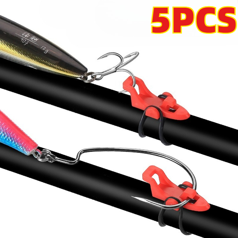 Fishing Lure Jig - 5 stks Hengel Pole Hook Keeper