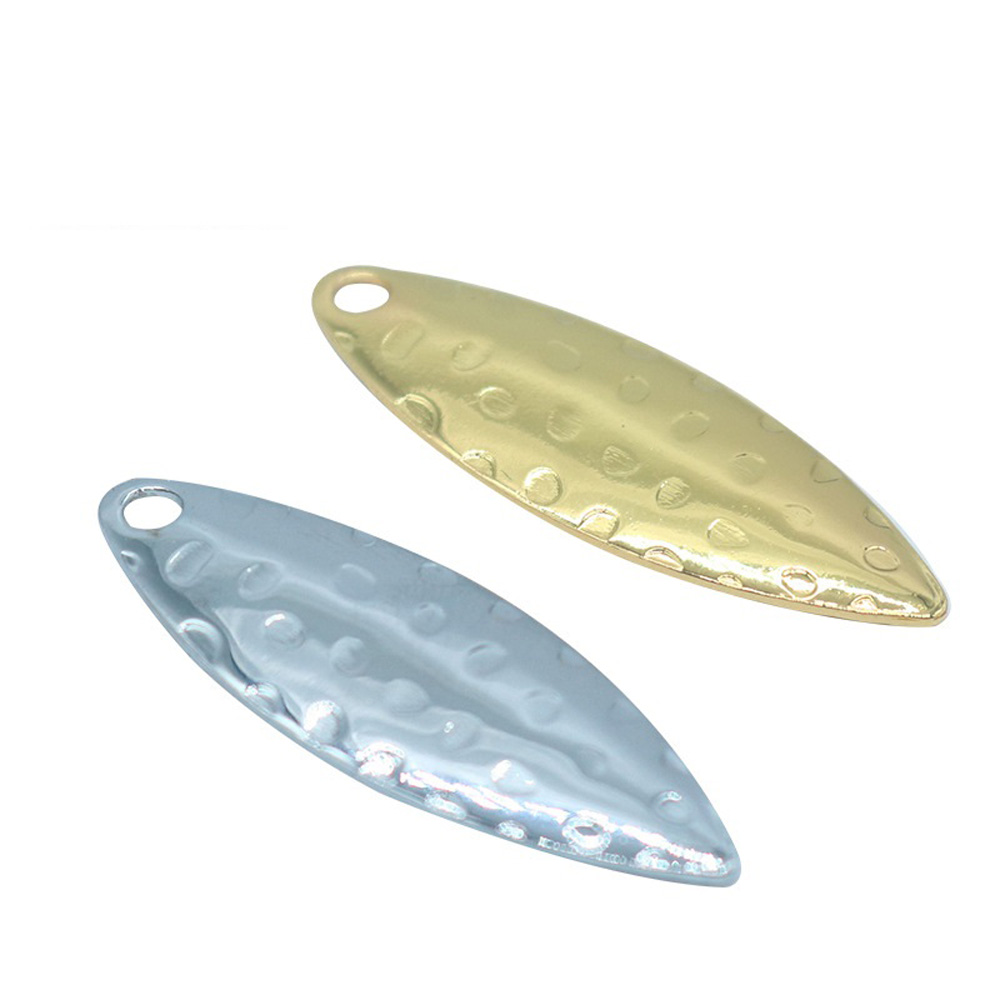 Fishing Lure Spoon - 10 stks/partij wilgenblad Sequin Pit oppervlak