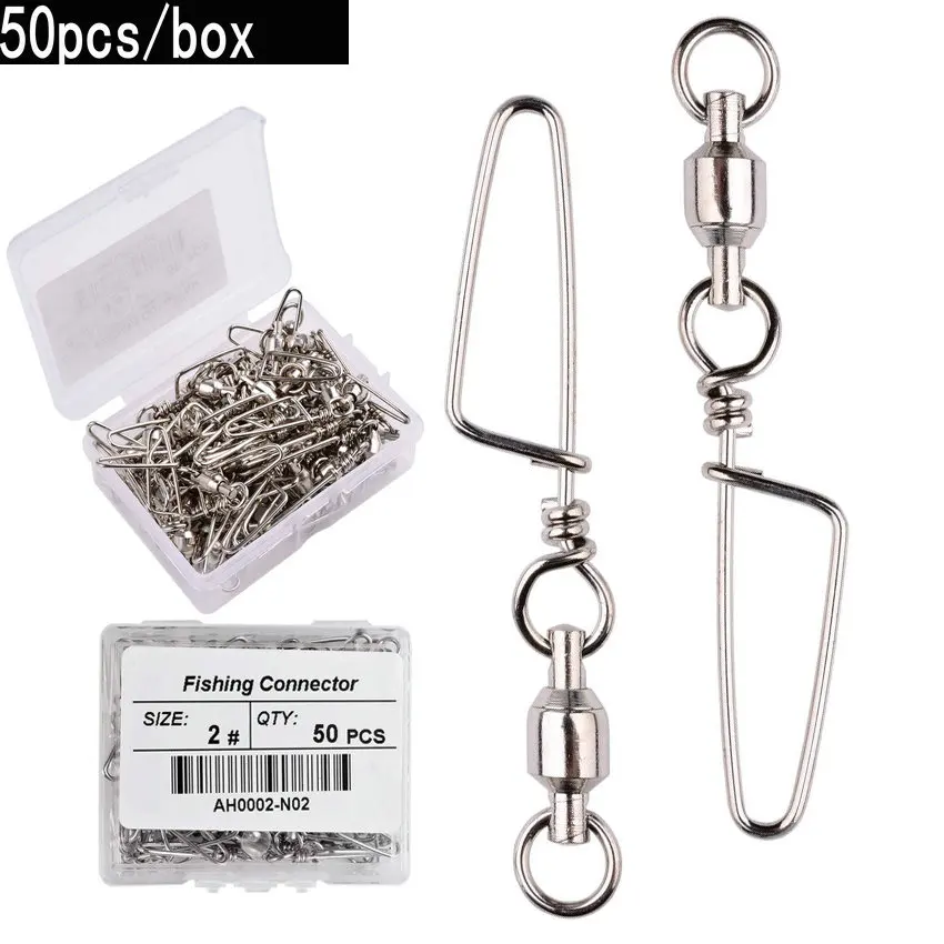 Fishing Lure Box - 50 stuks viskogellager wartel met Coastlock