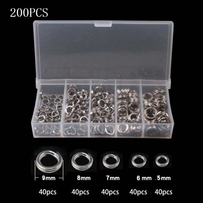 Fishing Lure Accessories - 200 STUKS 5 Maten Hoge Treksterkte