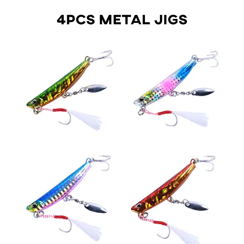 Fishing Lure Buzzbait - Metalen Jig Lepel Vissen Lokt 4