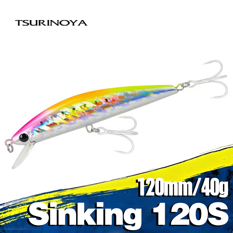 Fishing Lure Buzzbait - TSURINOYA Zoutwater Zinkende Minnow 120S 120mm