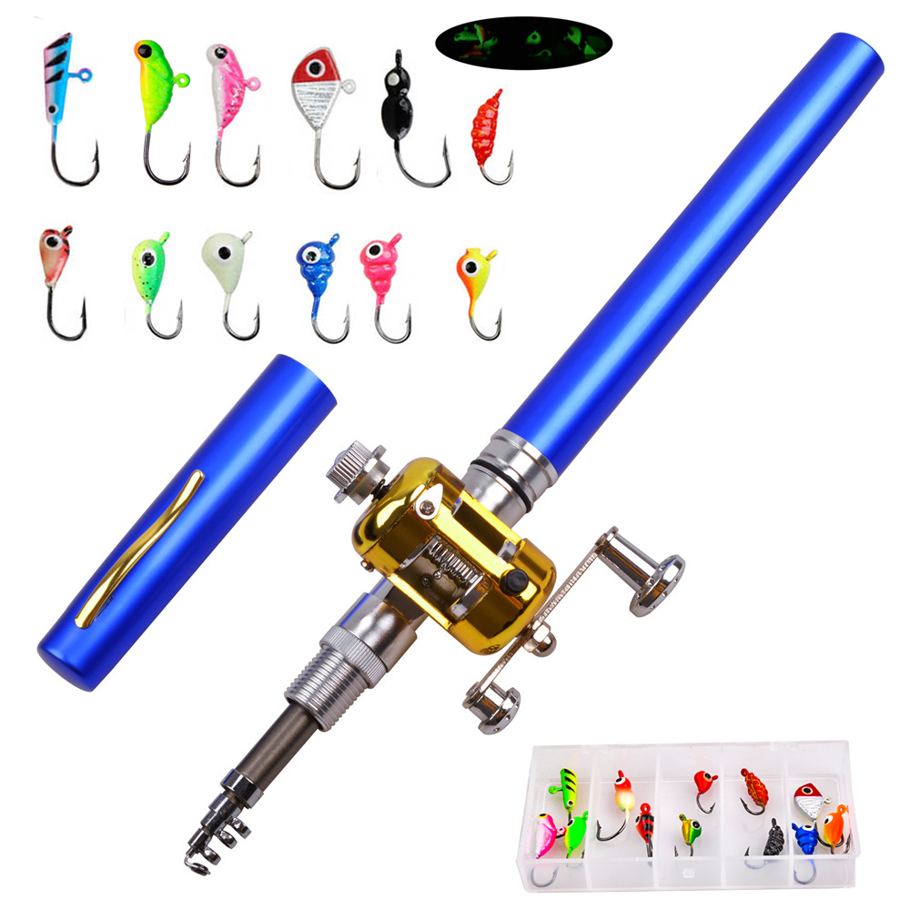 Fishing Lure Jig - Mini Ijs Hengel Combo Met 12