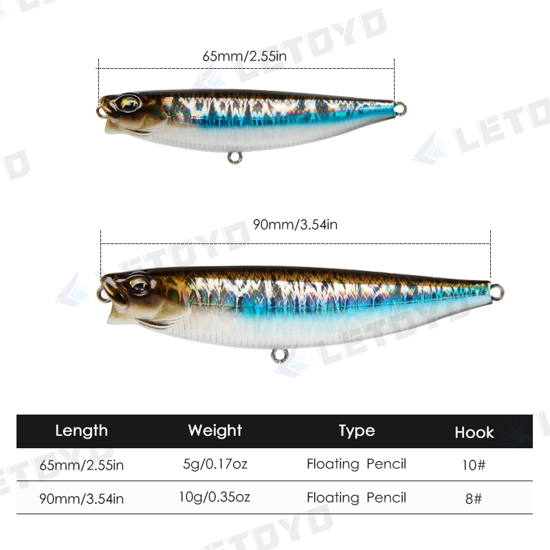 LETOYO 65Mm 5G/90Mm 10G Opperv - Fishing Lure Topwater recensie en prijs