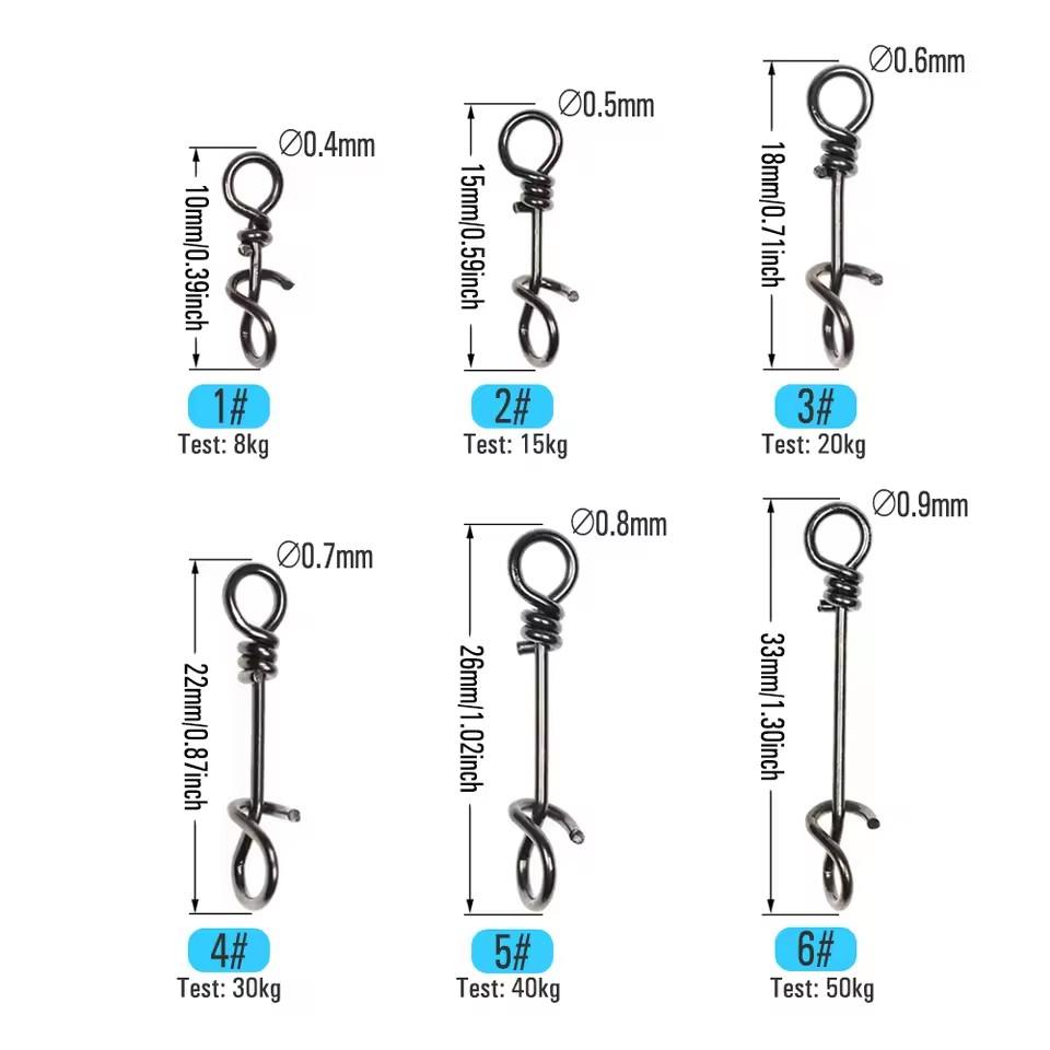 50PCS 10mm ~ 33mm Rvs Vissen L - Fishing Lure Accessories recensie en prijs