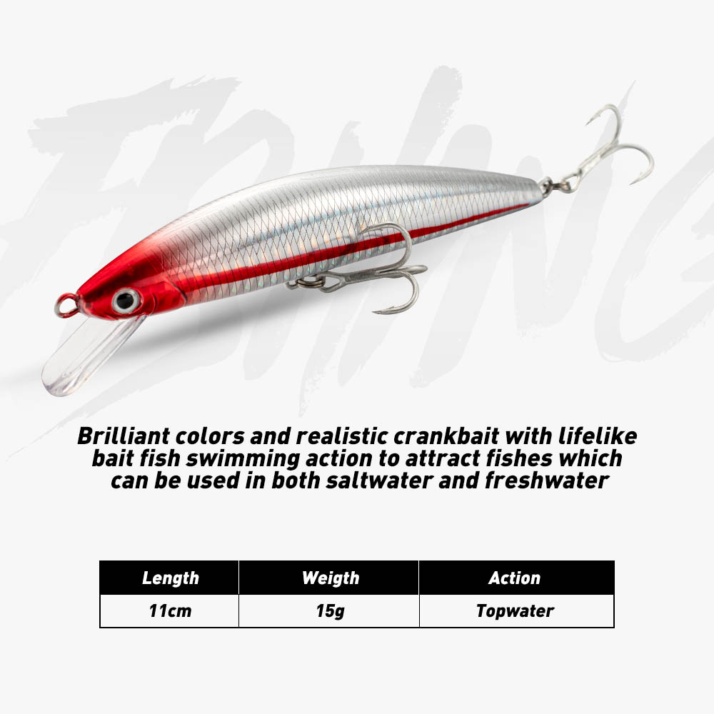 Vissen Lokken Sinking Minnow 1 - Fishing Lure Jerkbait recensie en prijs