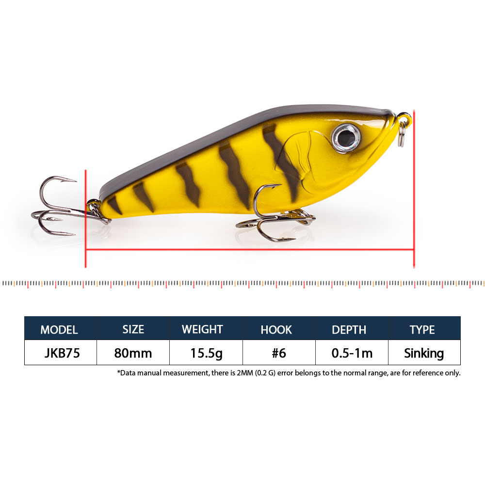 80mm/15.5g Muskies Jerkbait Sn - Fishing Lure Jerkbait recensie en prijs