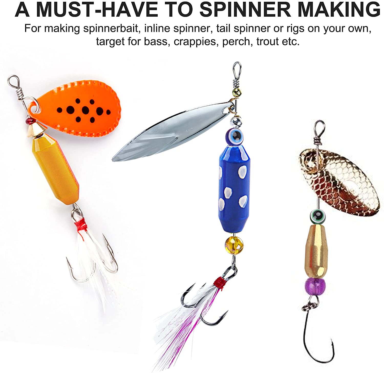 10Pcs Vissen Messing Spinner L - Fishing Lure Spinnerbait recensie en prijs