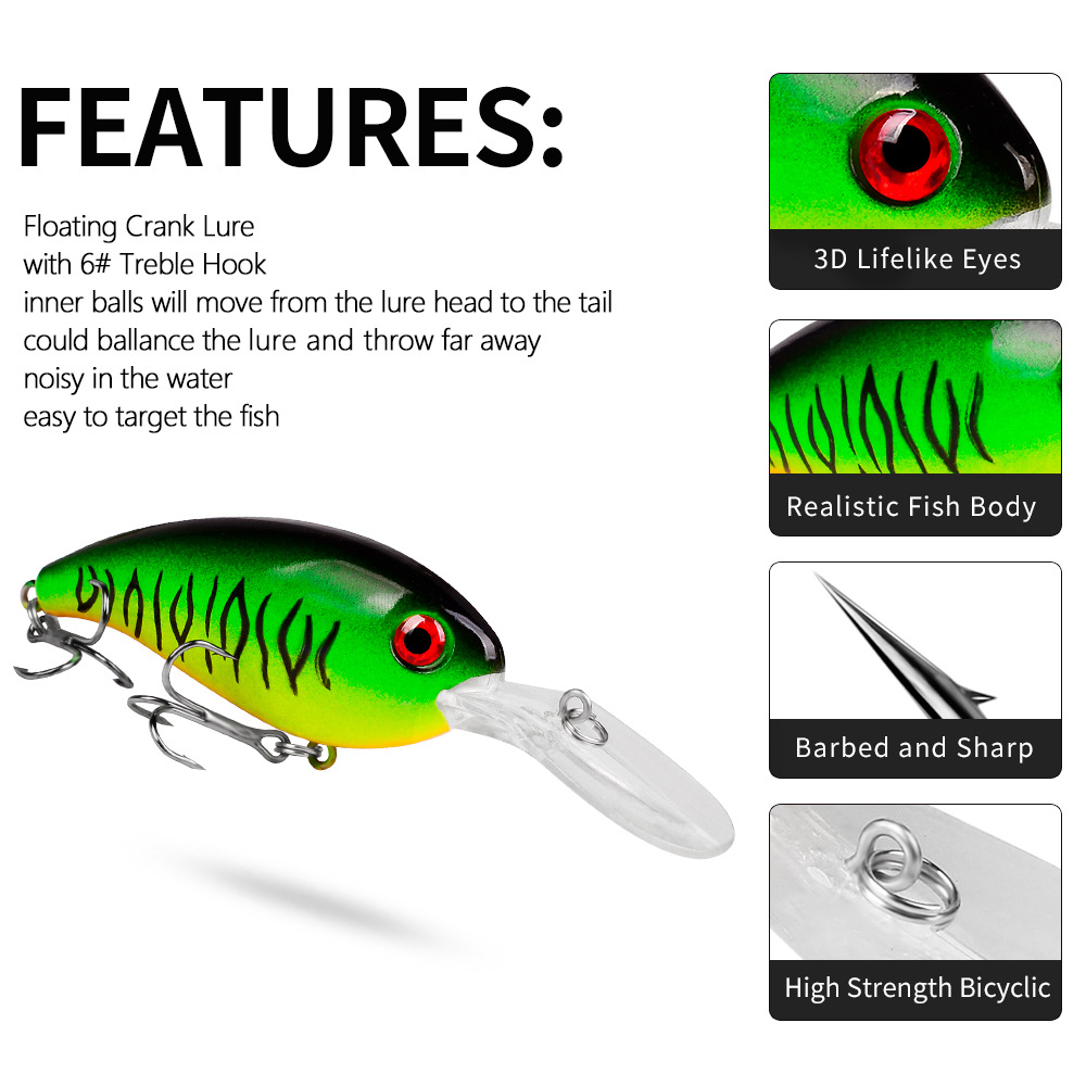 1Pcs Crankbait Vissen Lokt Zee - Fishing Lure Crankbait recensie en prijs