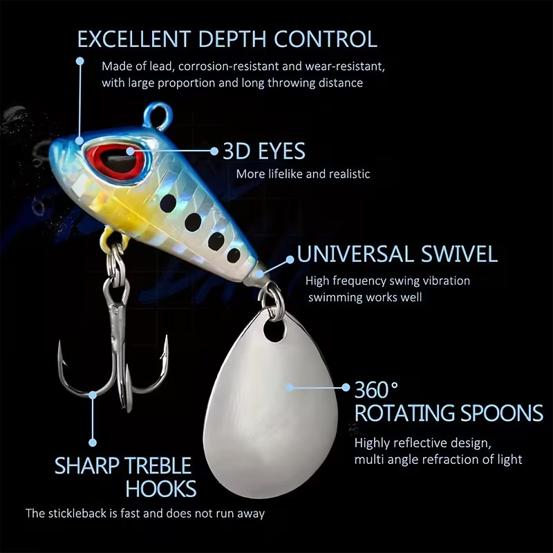 5/6pcs Mini VIB Met Lepel Viss - Fishing Lure Crankbait recensie en prijs