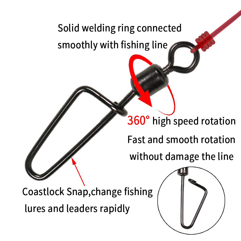 20 stuks # 12 -1/0 Rolling Swi - Fishing Lure Accessories recensie en prijs