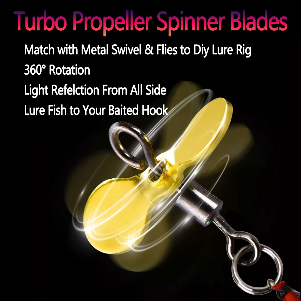 Bimoo 20pcs S L Turbo Propelle - Fishing Lure Blade Bait recensie en prijs
