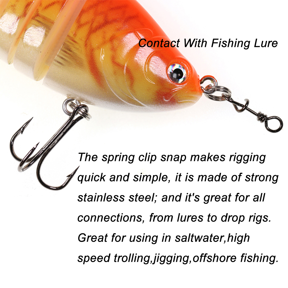 Bimoo 50 stuks roestvrij staal - Fishing Lure Accessories recensie en prijs