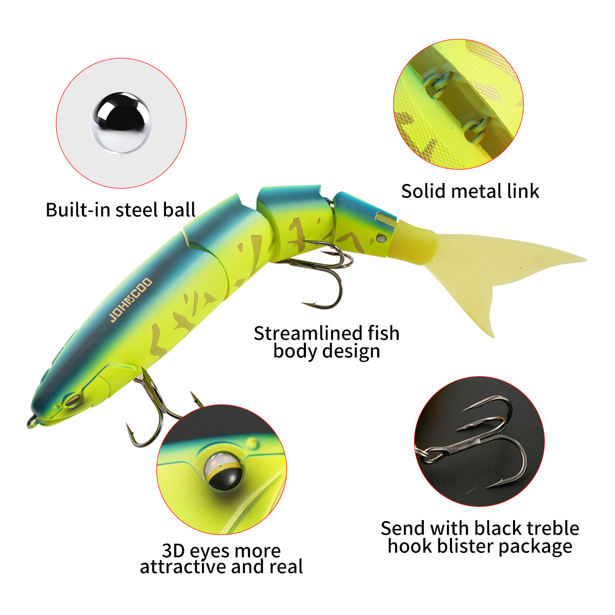 Johncoo Jointed Vissen Lokken  - Fishing Lure Popper recensie en prijs
