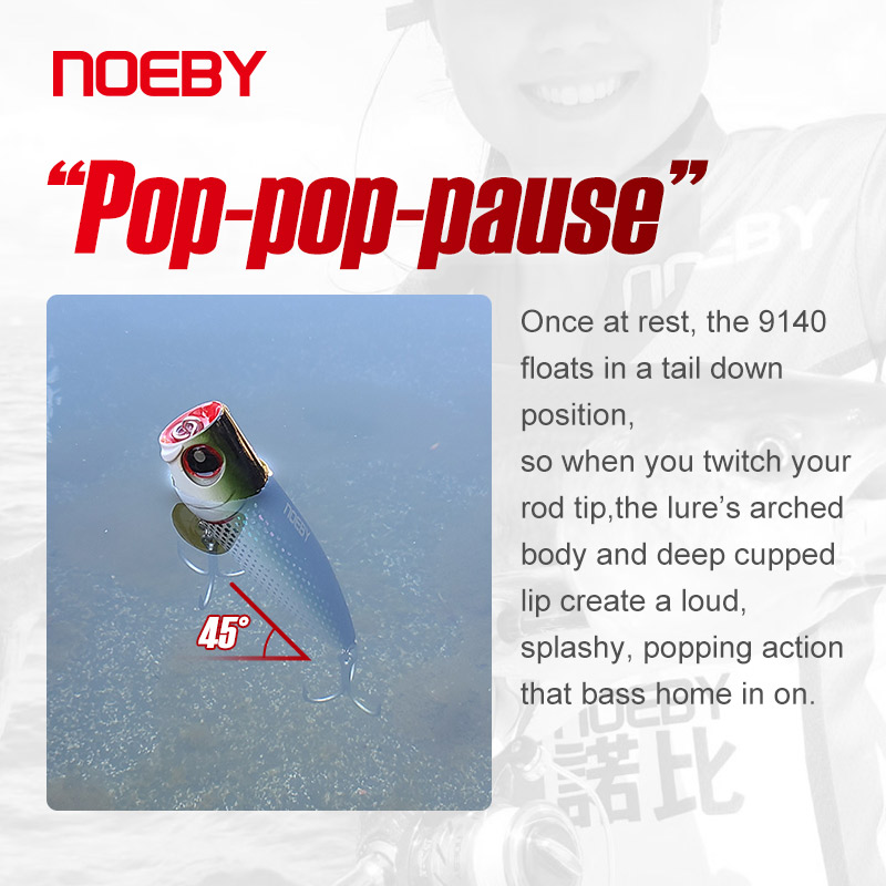 Noeby 105mm 24g Topwater Poppe - Fishing Lure Popper recensie en prijs