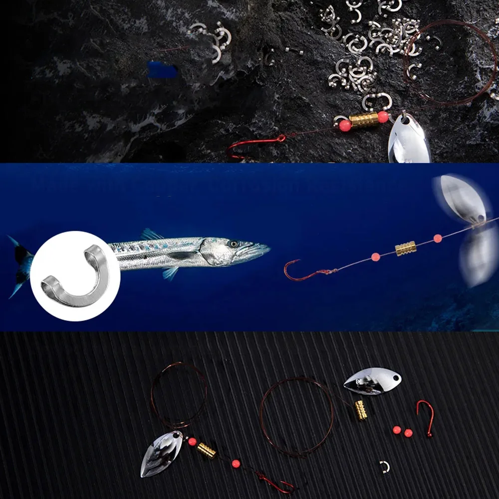 100 stks Vissen U-vormige Vast - Fishing Lure Spinnerbait recensie en prijs