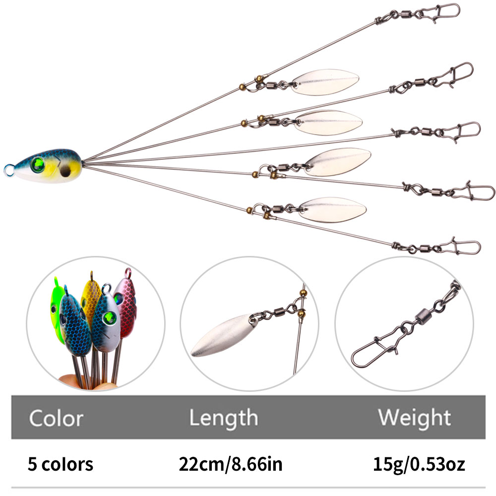 Alabama Rig Spinner Bait Umbre - Fishing Lure Blade Bait recensie en prijs